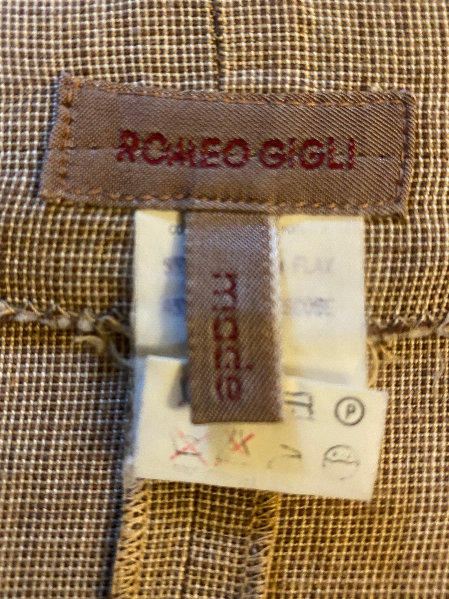 Romeo Gigli 1994 Linen Wrap Skirt