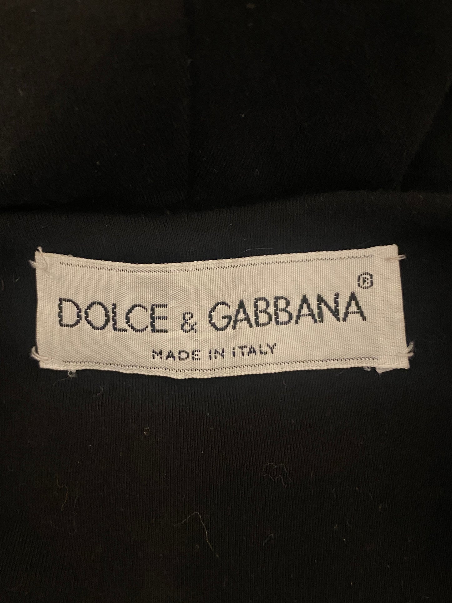 Dolce & Gabbana Black Stretch Cotton Bodysuit