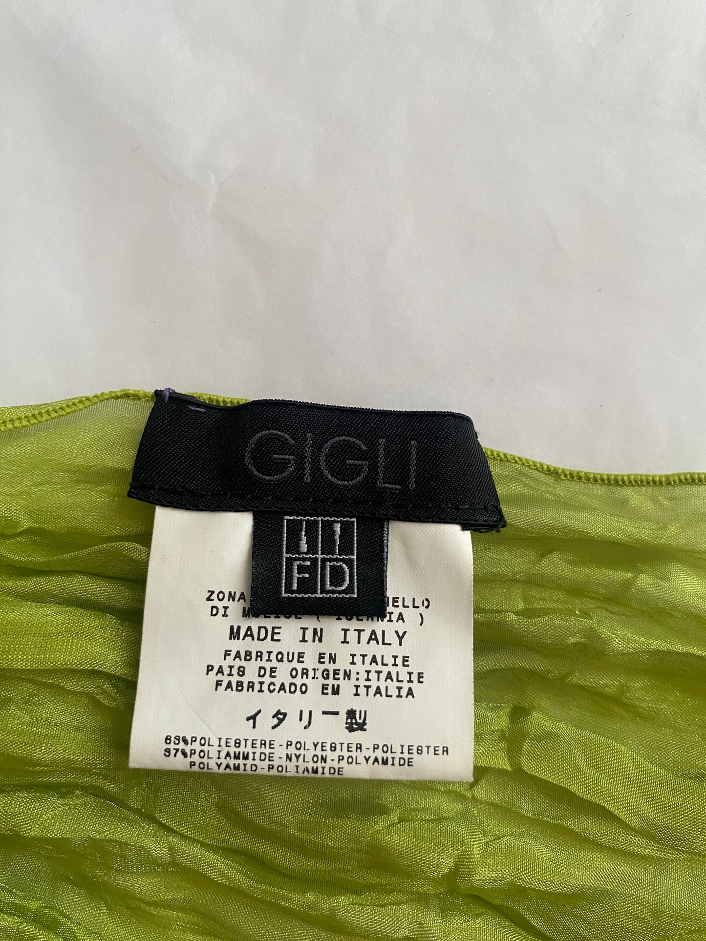 Romeo Gigli Plissé Scarves - green