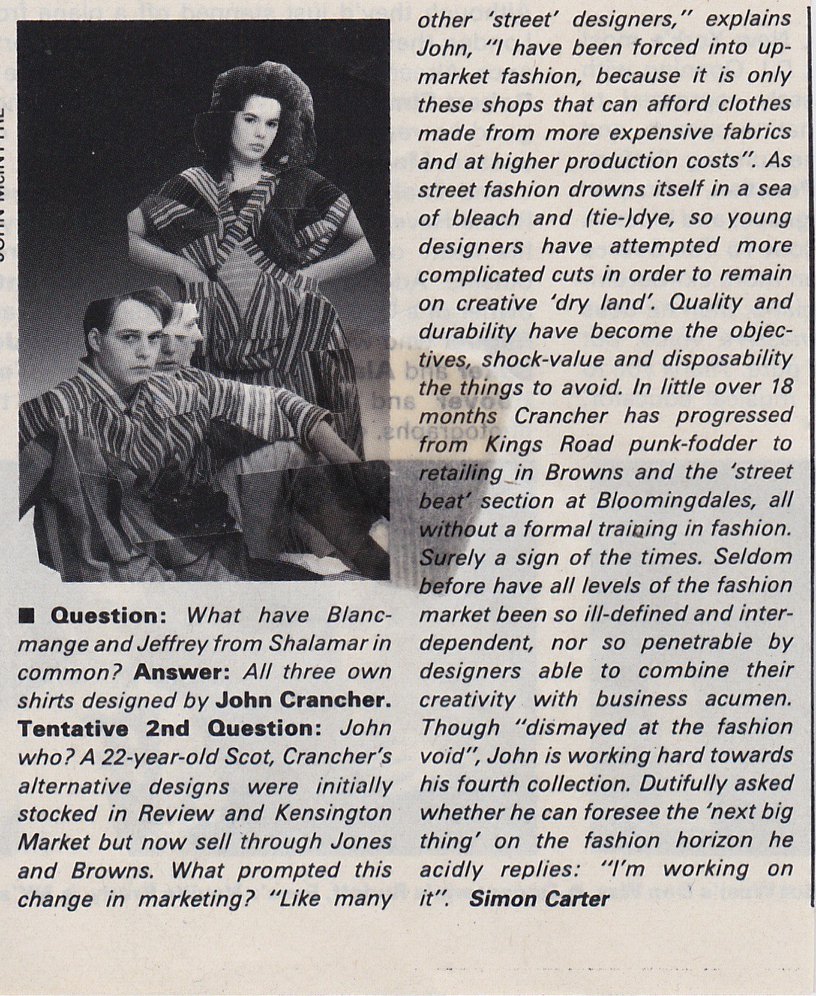 John Crancher Pour L'Anarchie Puffball Skirt Circa 80s