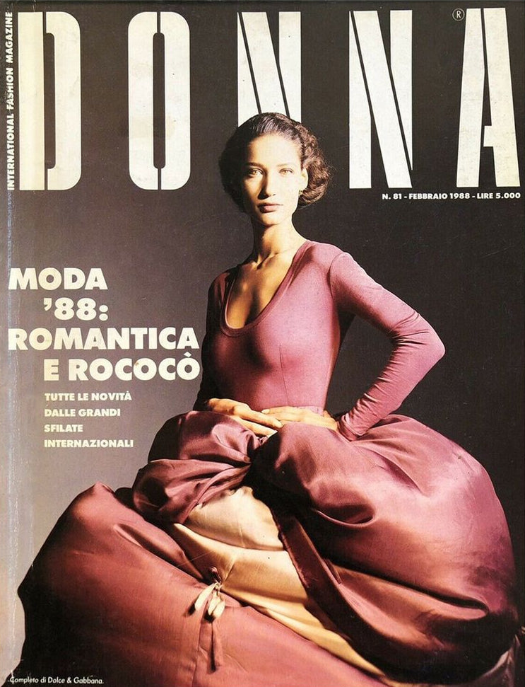 Dolce & Gabbana S/S 1988 Black Baroque Ties Skirt / Dress