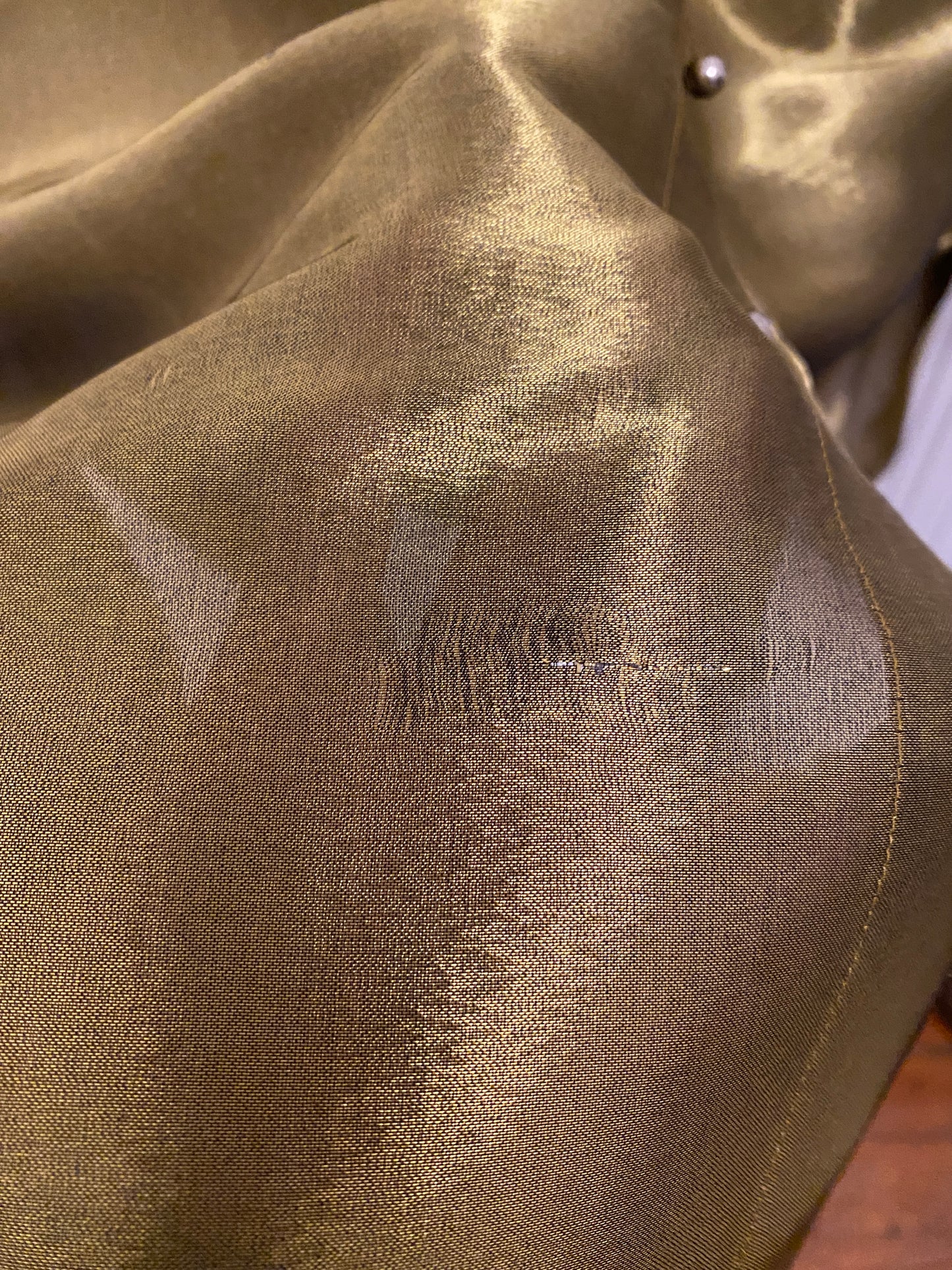 Rifat Ozbek Gold Oversize Shirt