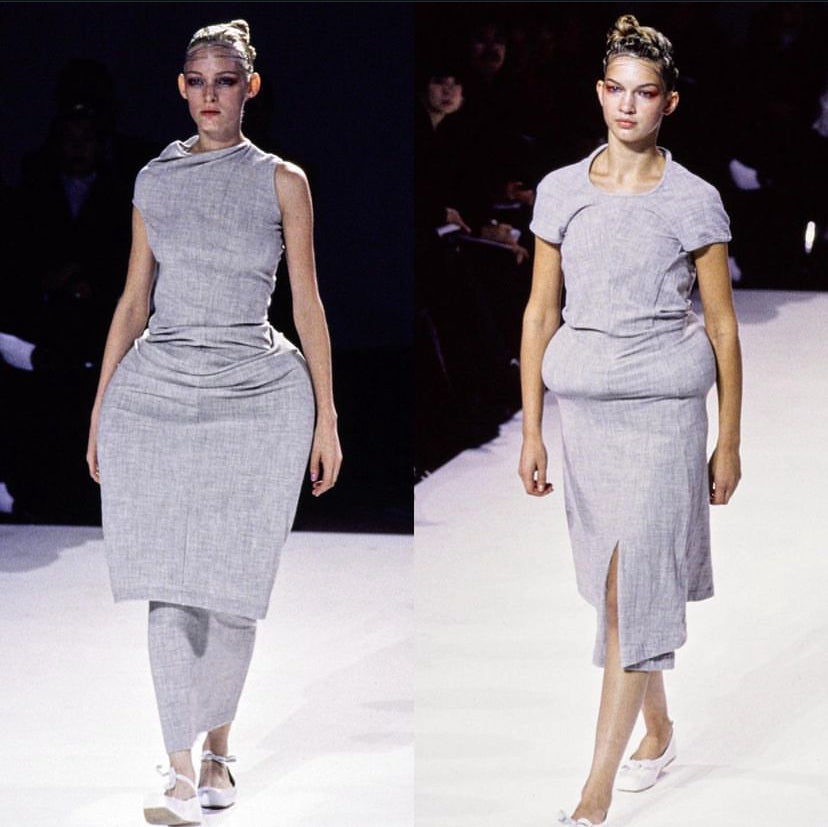 Comme des Garçons 1997 Lumps and Bumps Black Dress