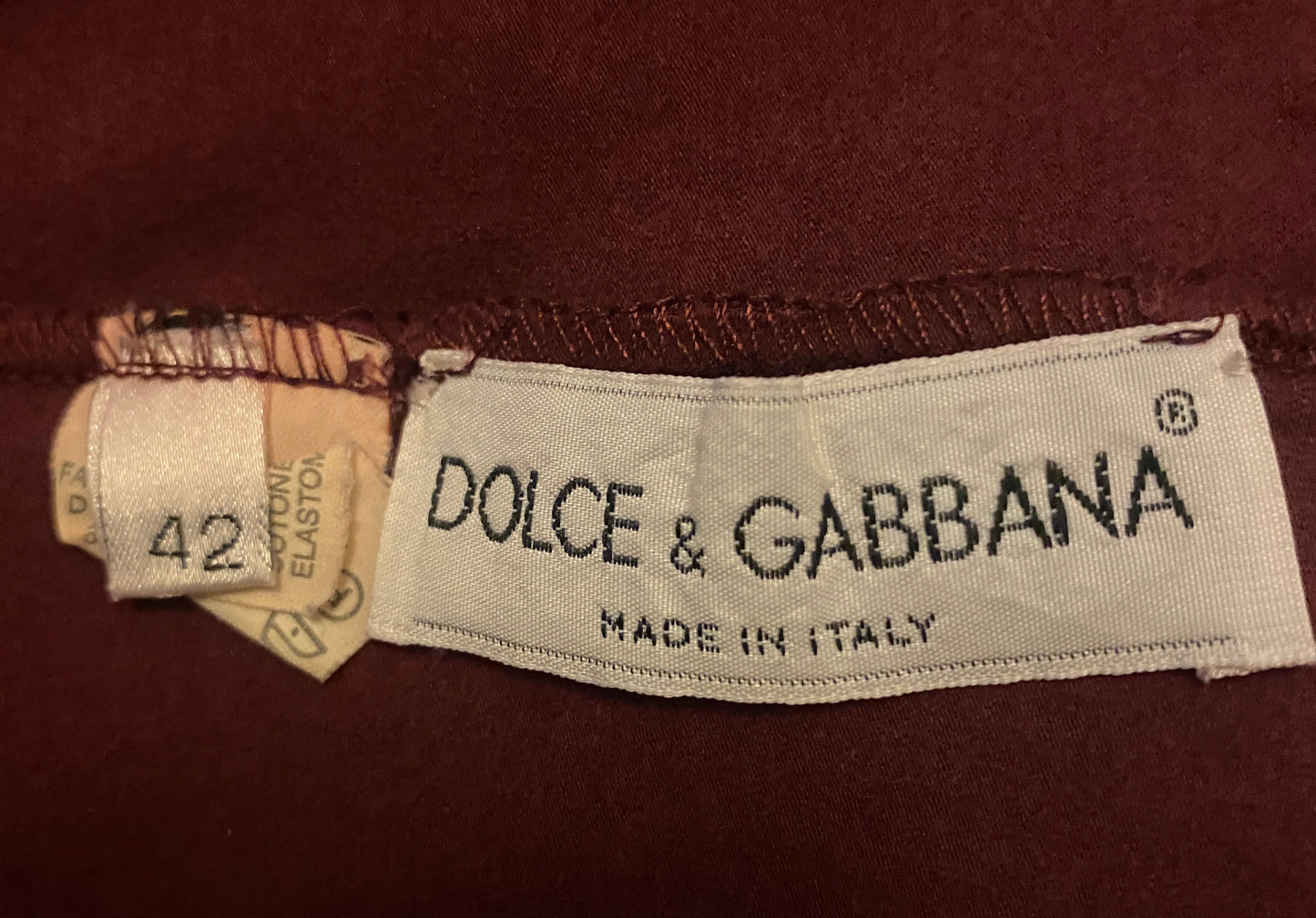 Dolce & Gabbana S/S 1990 Purple Legging with Overskirt