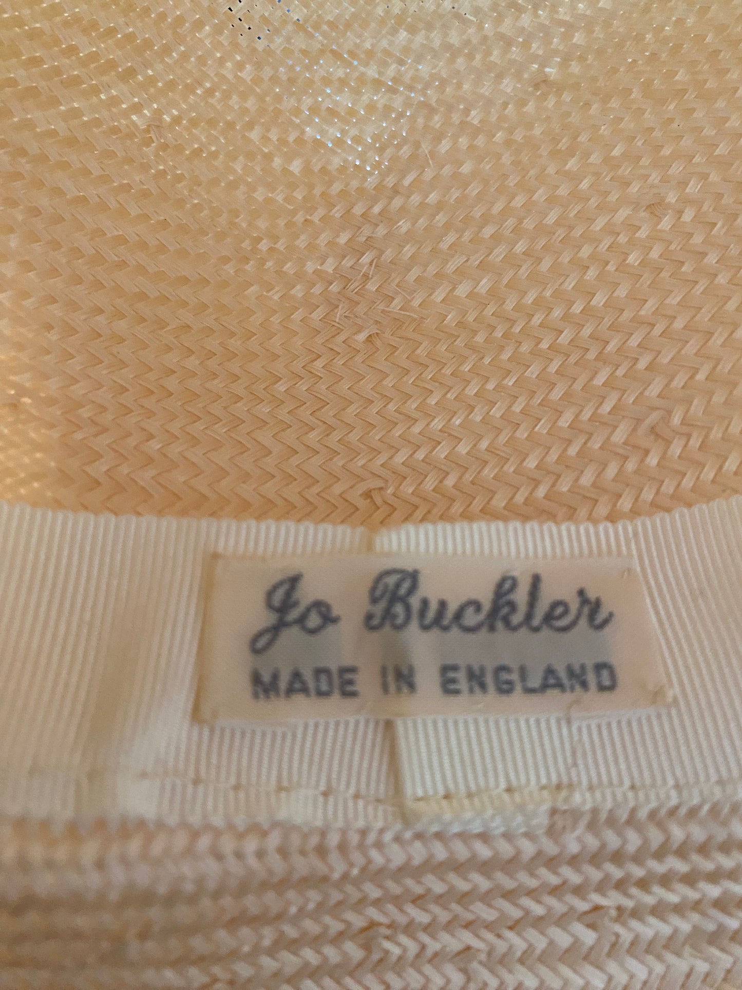 Jo Buckler Cream Pleated Sculptural Hat