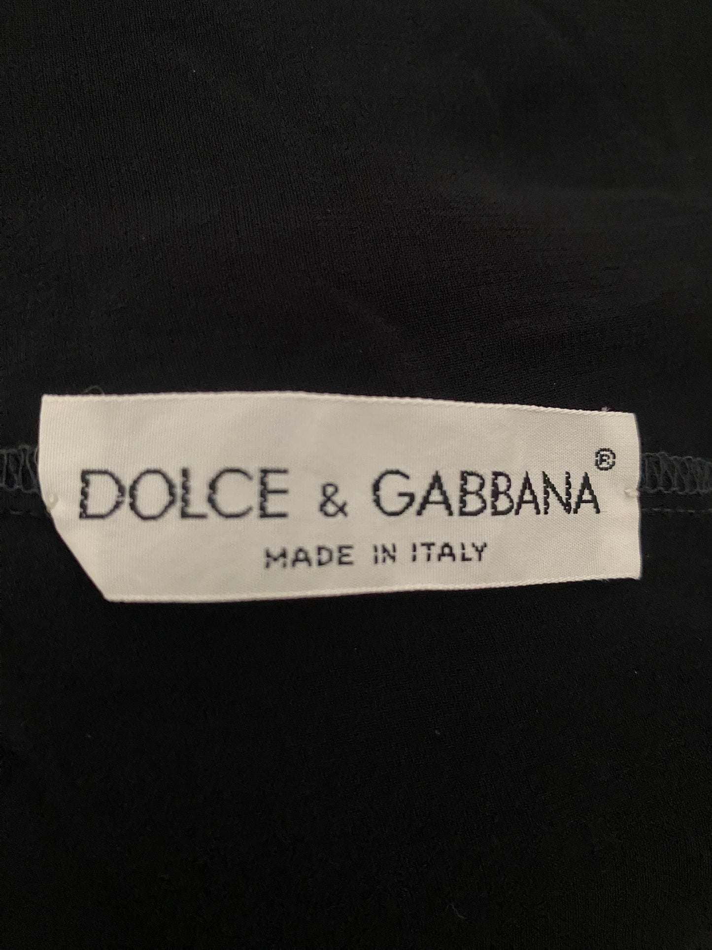 Dolce & Gabbana 1989 Black Folk Inspired Dress