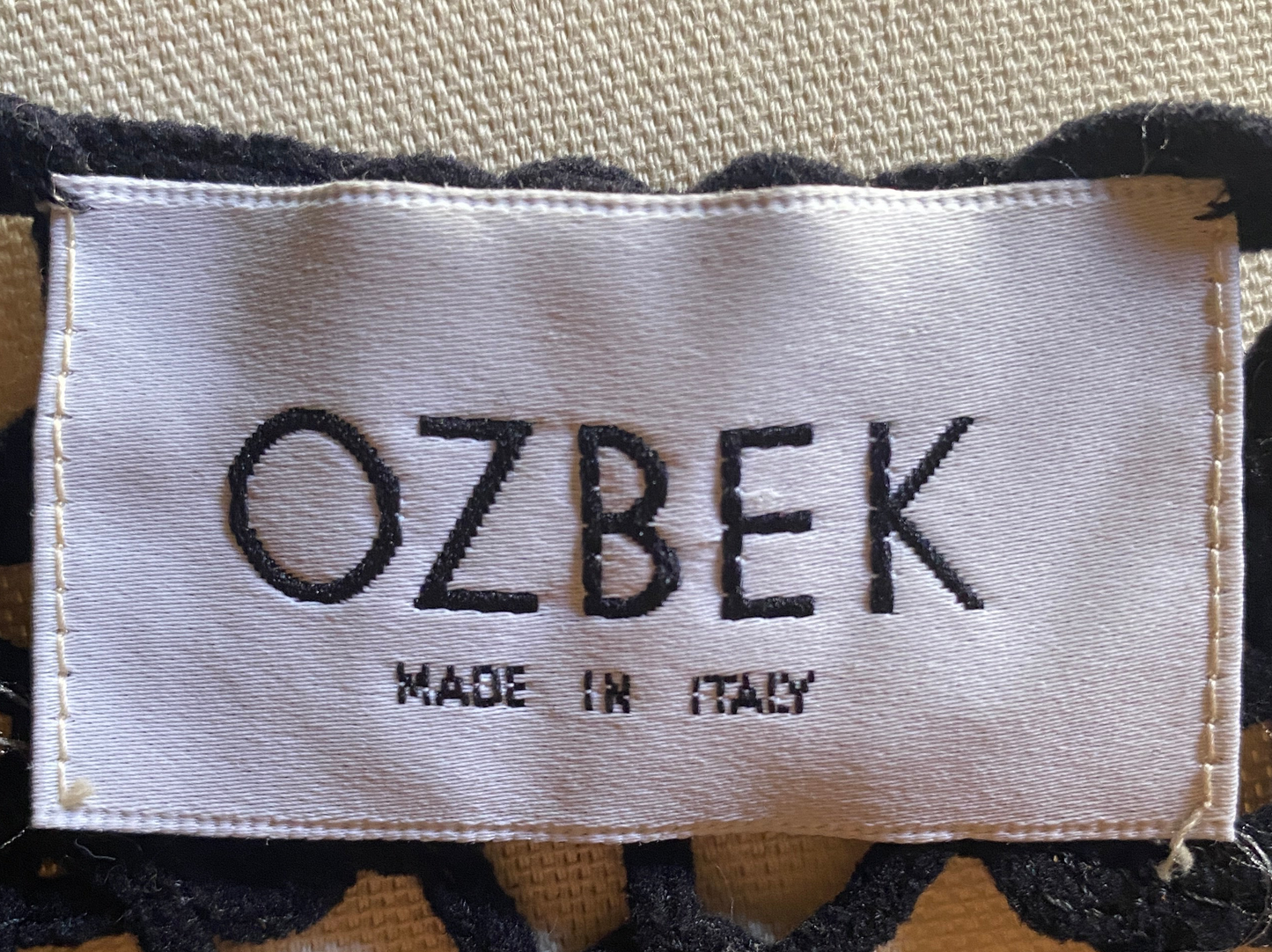 Ozbek Black Lattice Waistcoat