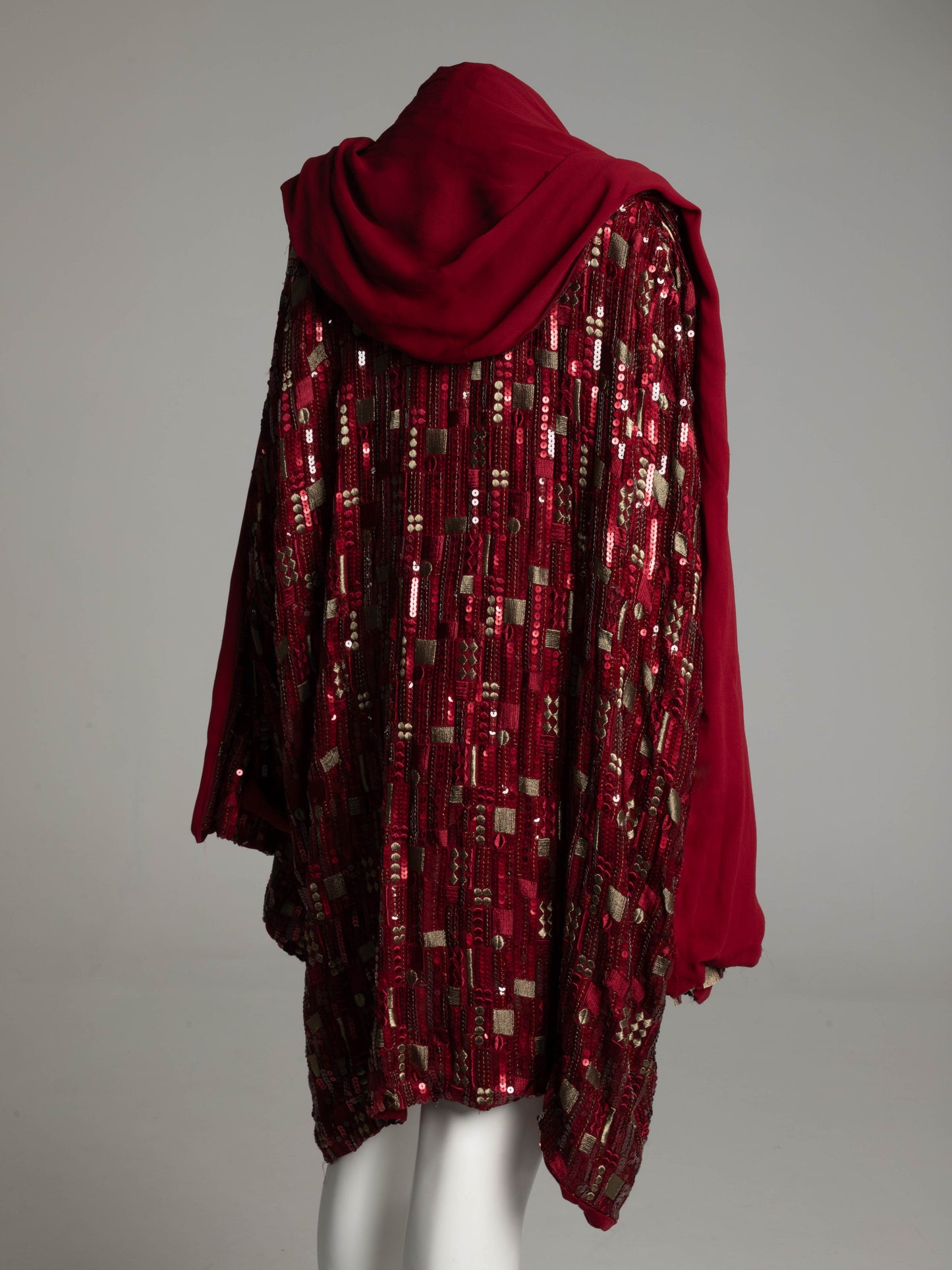 Blumarine Anna Molinari Ruby Red Silk Embroidered Jacket
