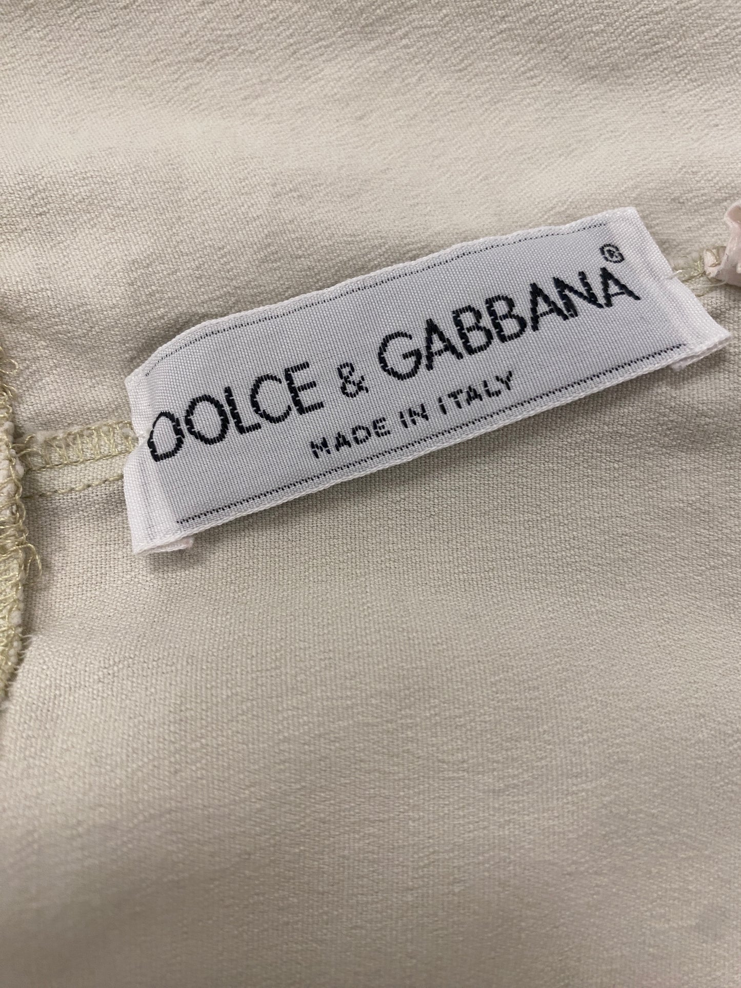 Dolce & Gabbana S/S 1991 Pale Blue Stretch Cotton Top