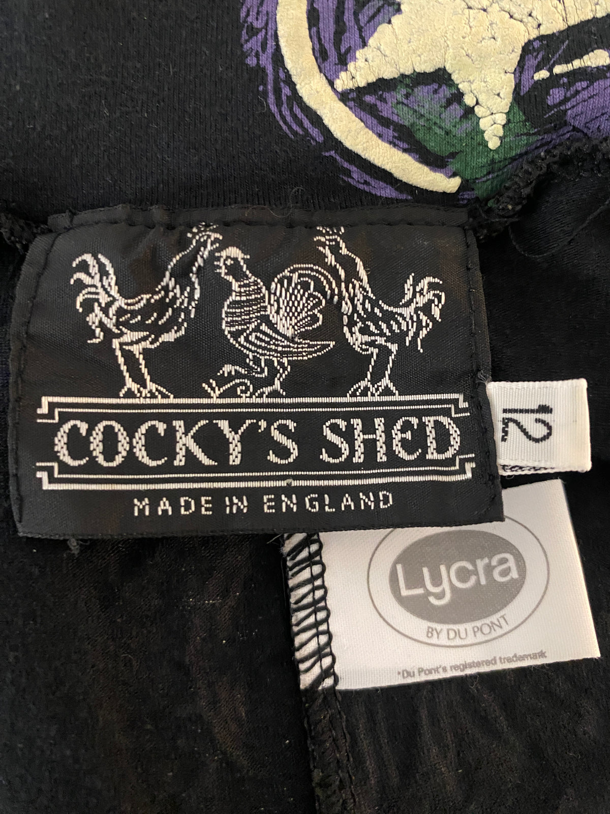 Cocky's Shed 80s Nottingham Label Print Bodysuit