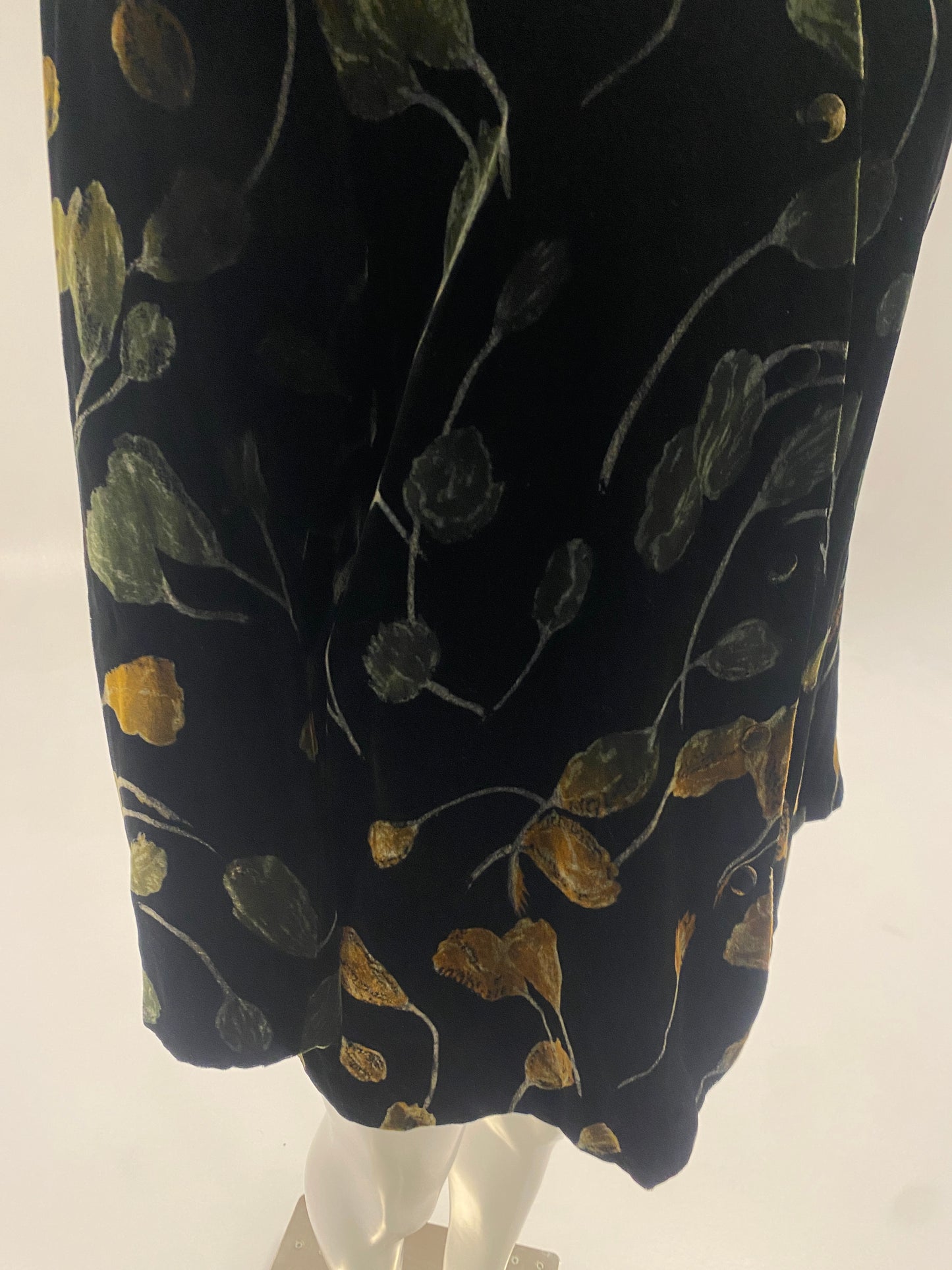 Georgina Von Etzdorf Art to Wear Velvet Silk Screen Print Jacket