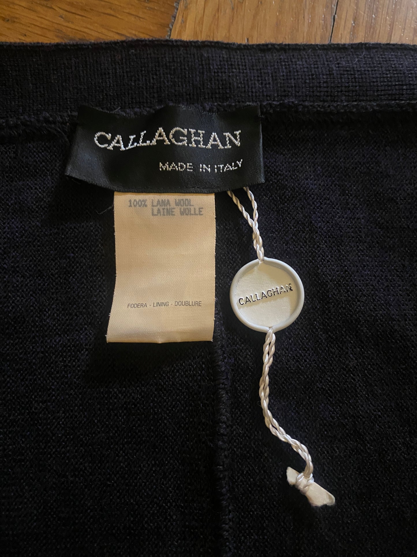 Callaghan by Romeo Gigli 1991 Grey Wool Wrapped Cardigan