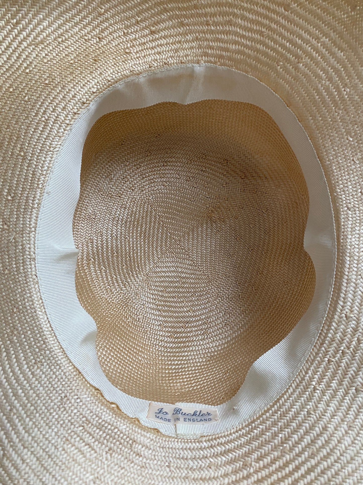 Jo Buckler Cream Pleated Sculptural Hat