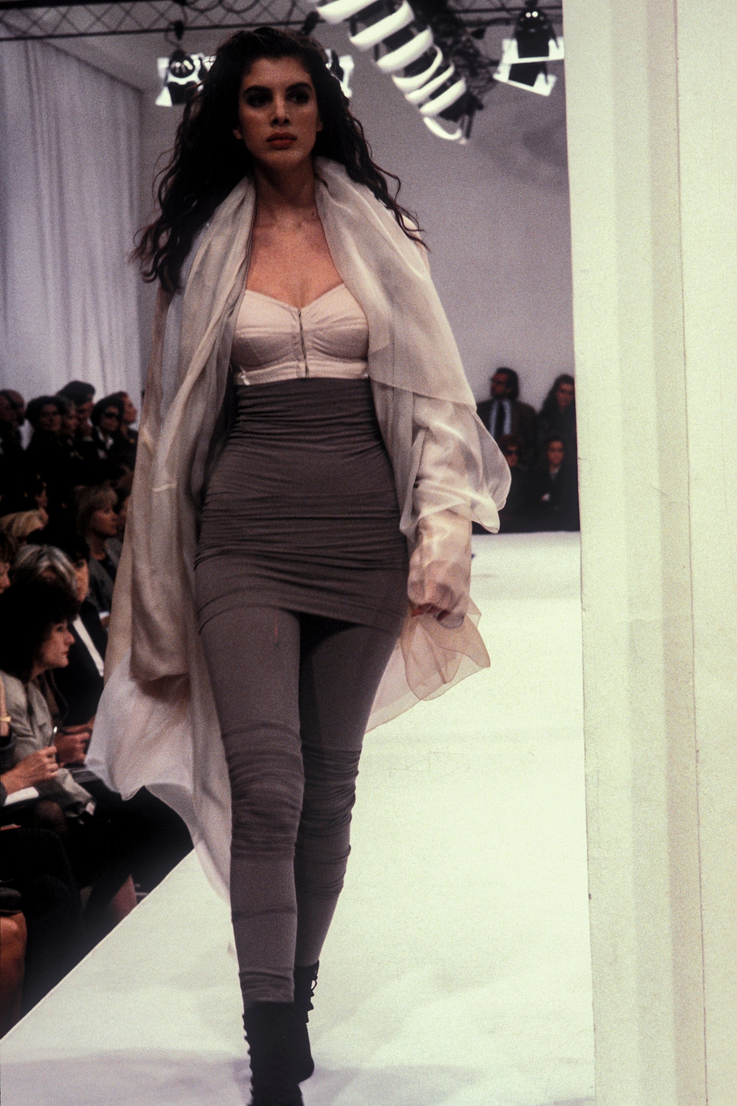 Dolce & Gabbana S/S 1990 Purple Legging with Overskirt