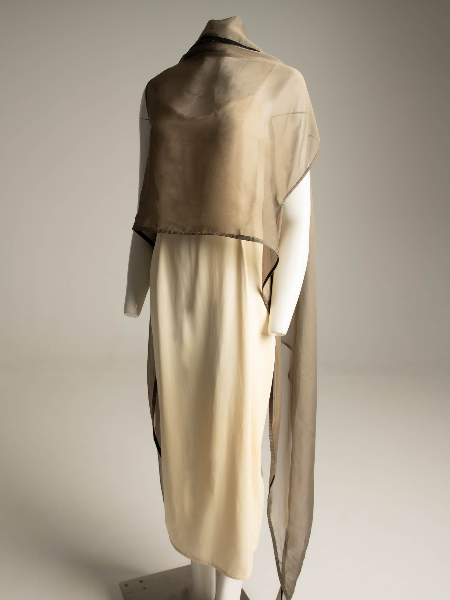 Kaat Tilley Iridescent Taupe Shawl Top
