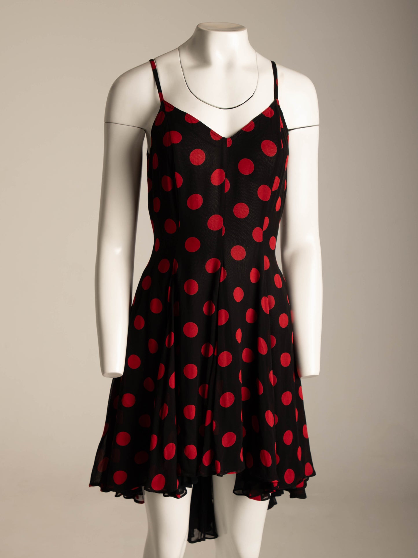 Complice by Dolce & Gabbana S/S 1992 Black Red Polka Dot Dress