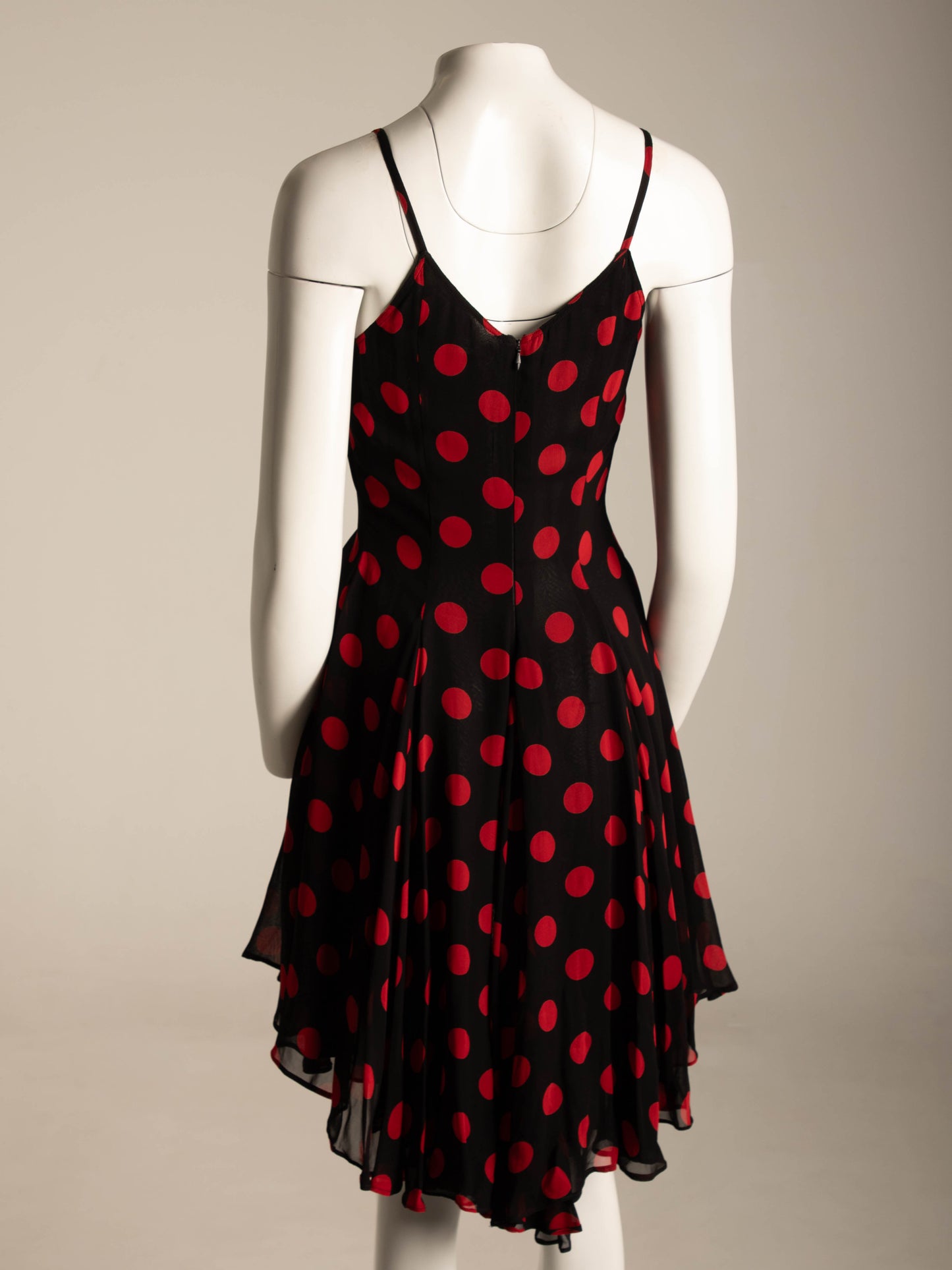 Complice by Dolce & Gabbana S/S 1992 Black Red Polka Dot Dress