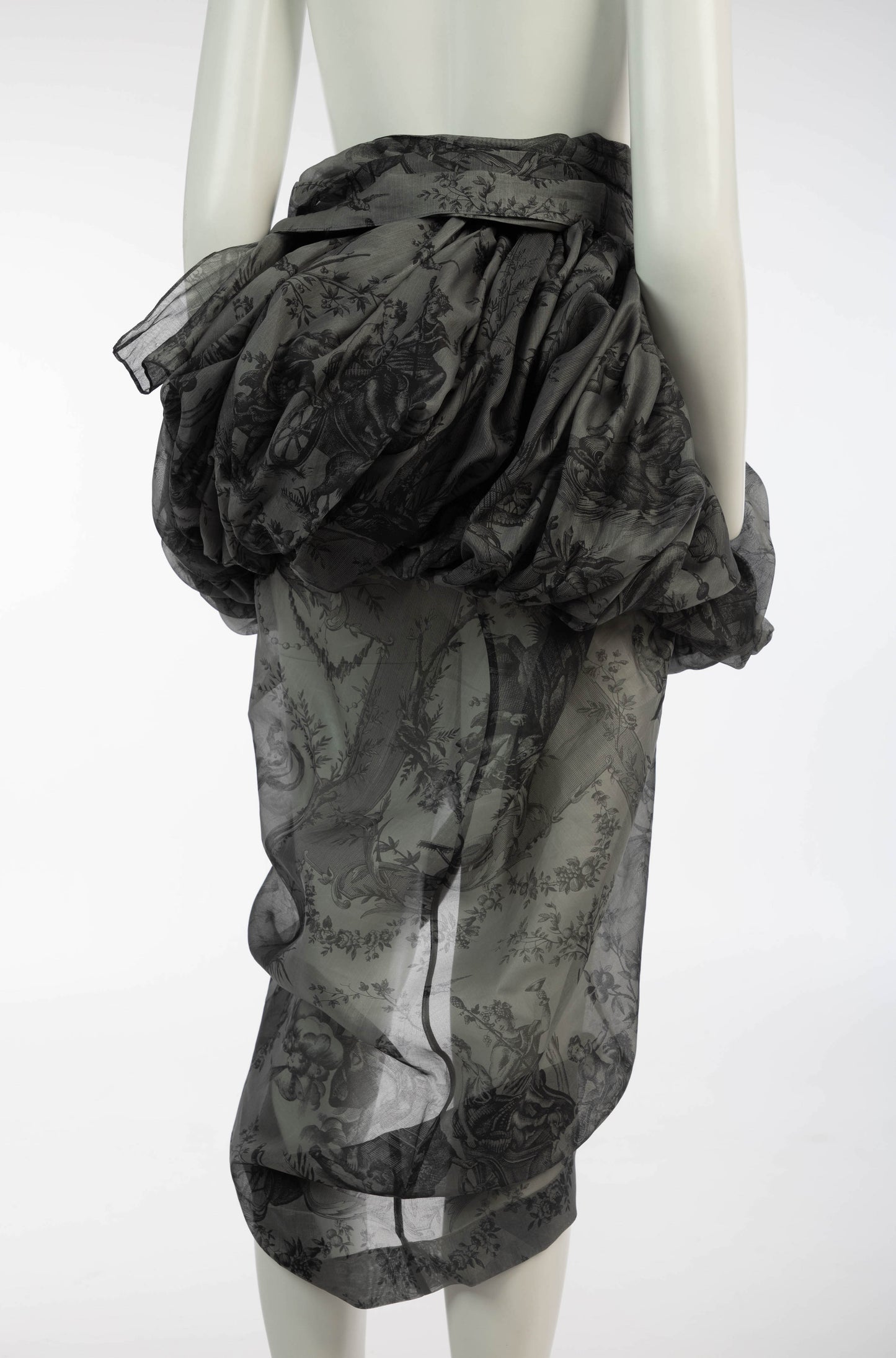 Romeo Gigli S/S 1990 Draped Cocoon Skirt