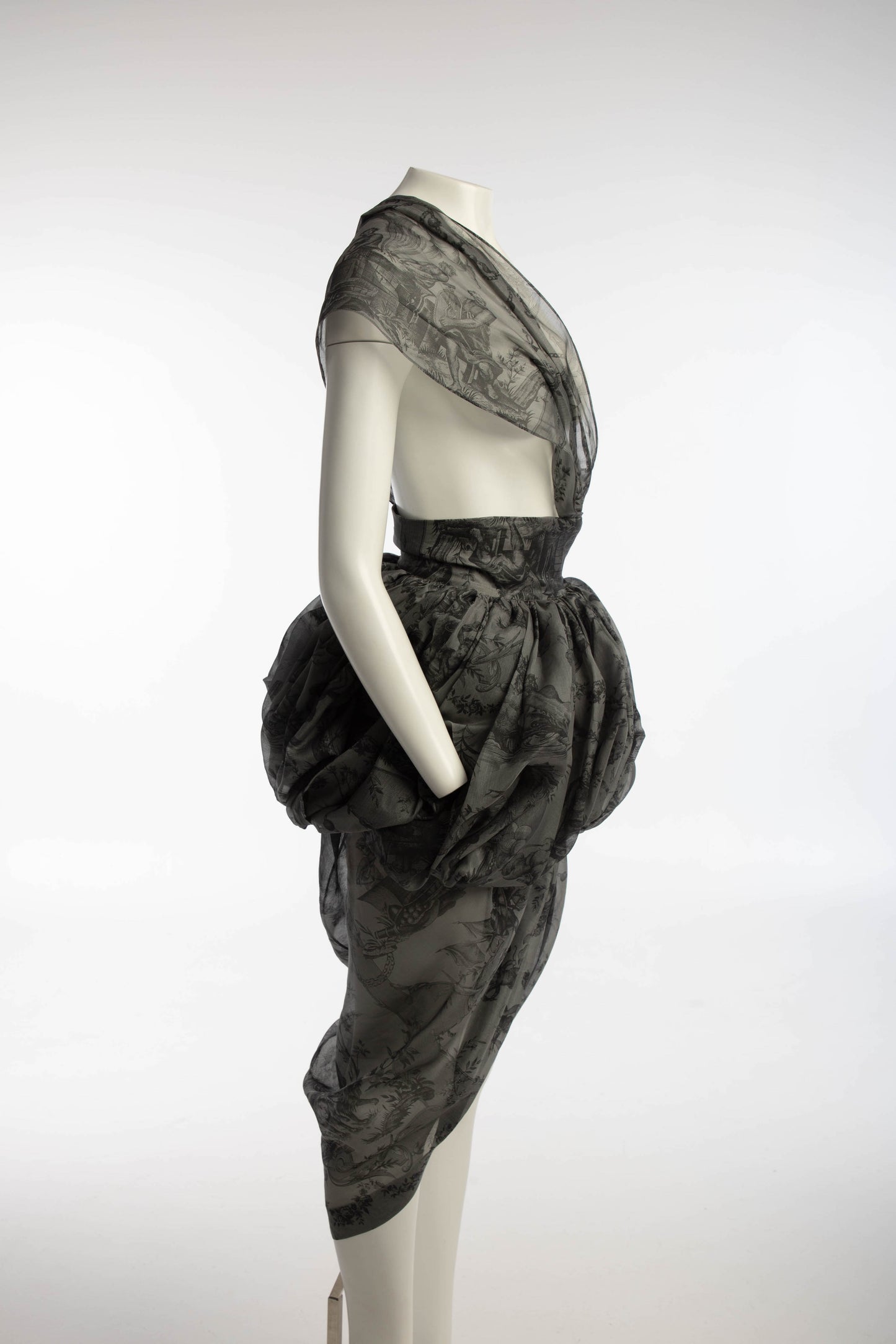 Romeo Gigli S/S 1990 Draped Cocoon Skirt