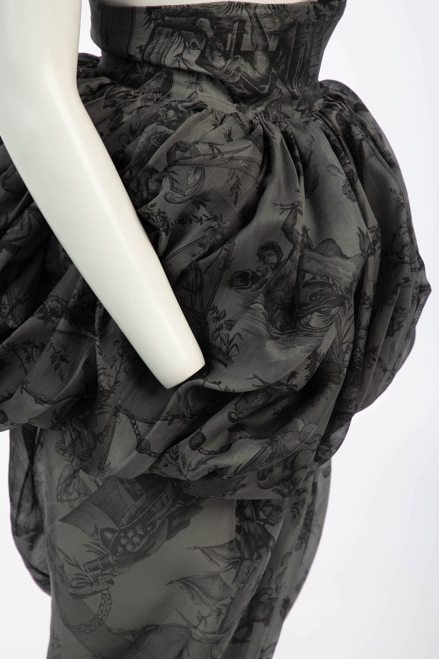 Romeo Gigli S/S 1990 Draped Cocoon Skirt