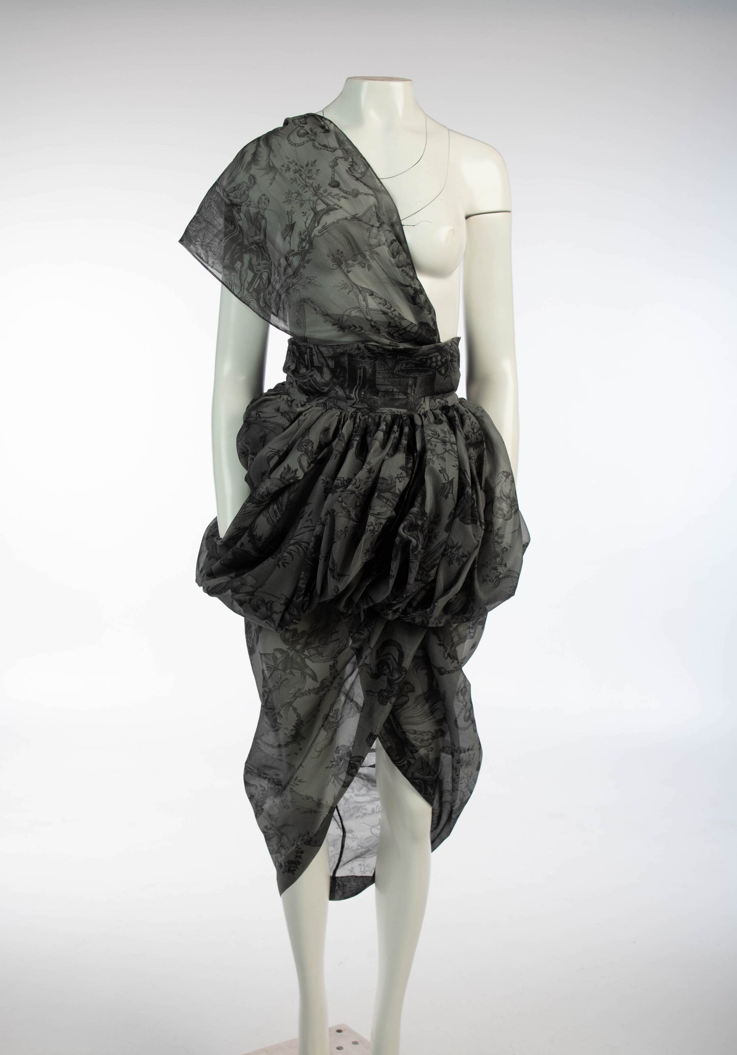 Romeo Gigli S/S 1990 Draped Cocoon Skirt