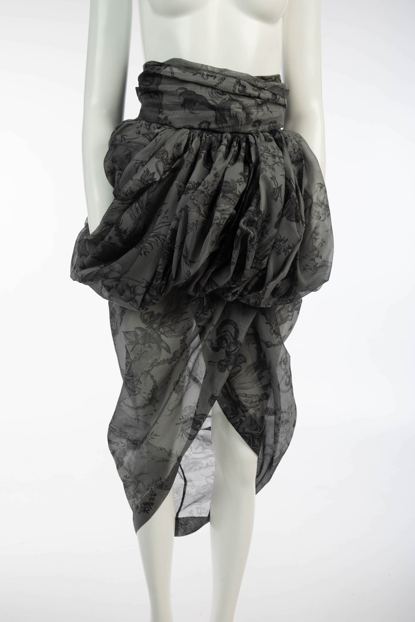 Romeo Gigli S/S 1990 Draped Cocoon Skirt