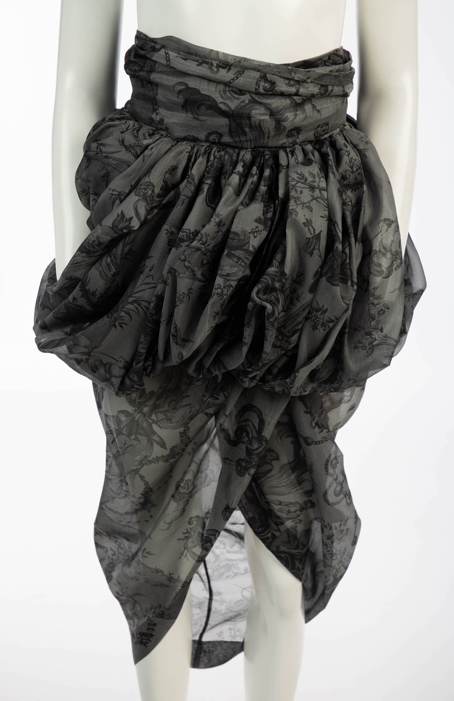 Romeo Gigli S/S 1990 Draped Cocoon Skirt