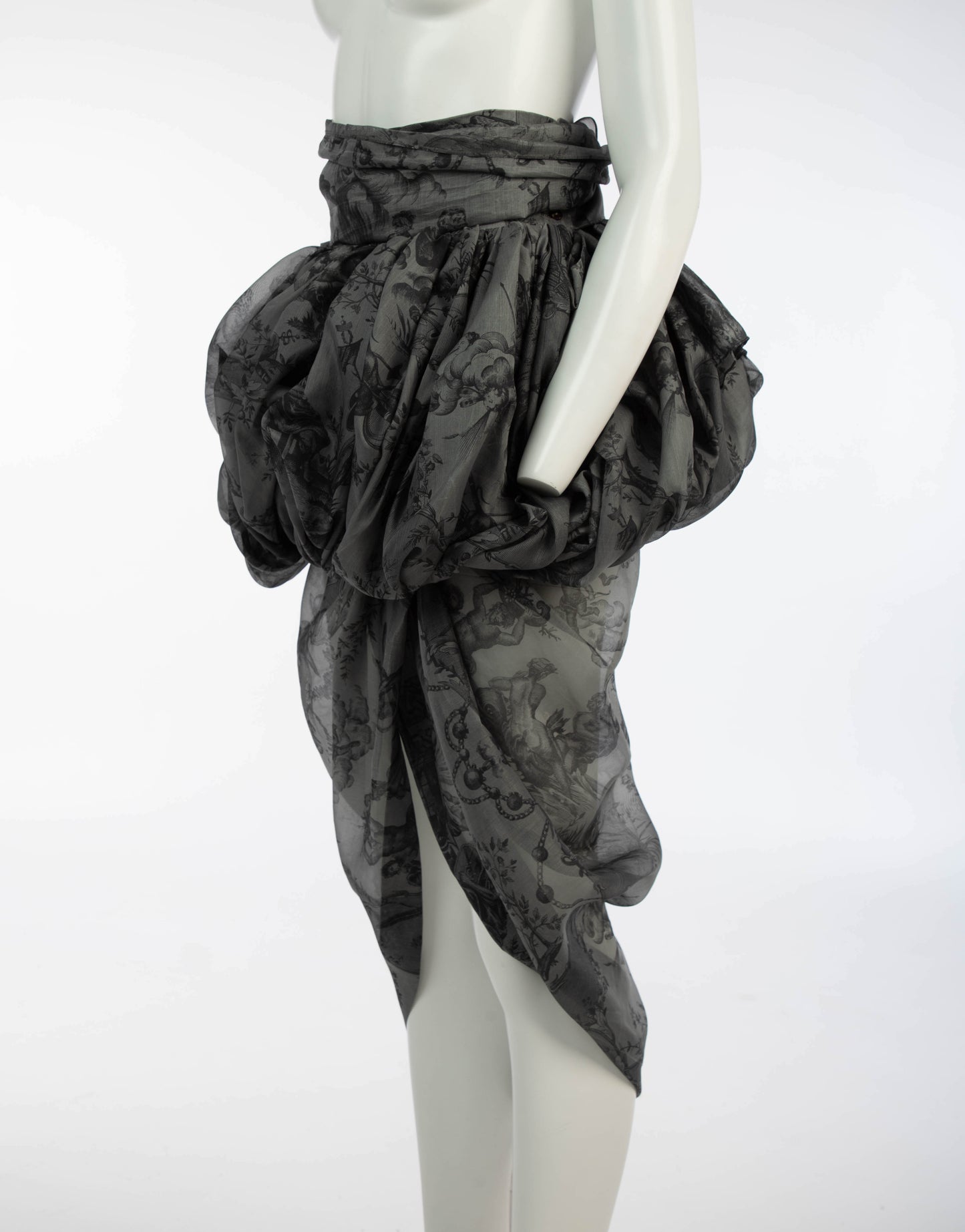 Romeo Gigli S/S 1990 Draped Cocoon Skirt