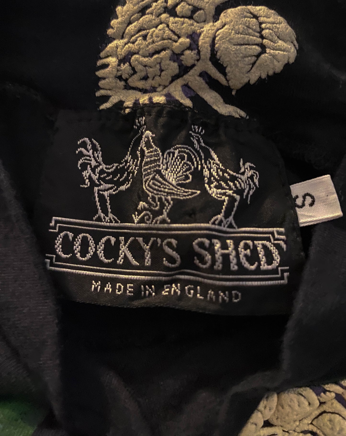 Cocky's Shed 80s Nottingham Label Print Dress
