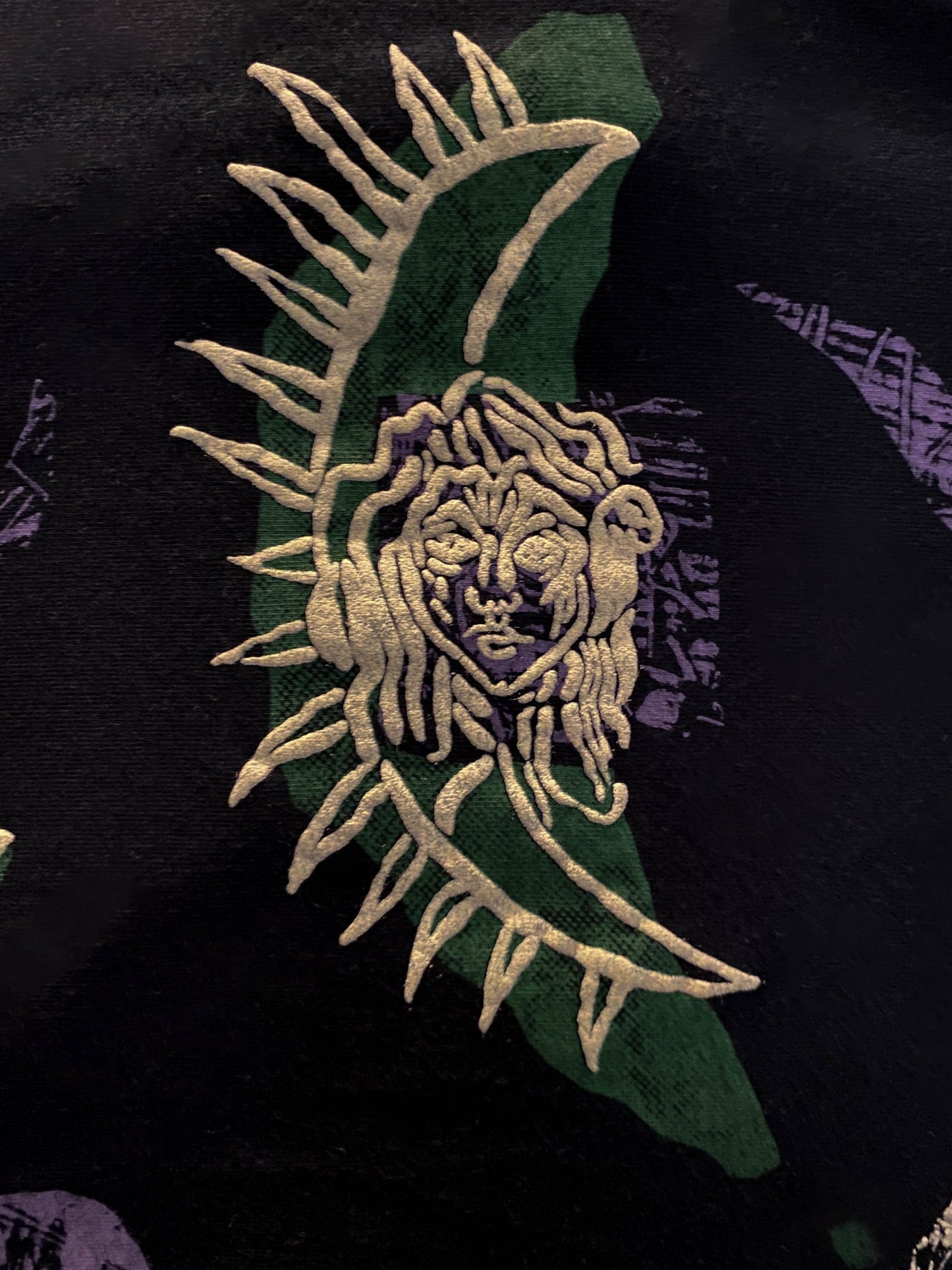 Cocky's Shed 80s Nottingham Label Print Dress