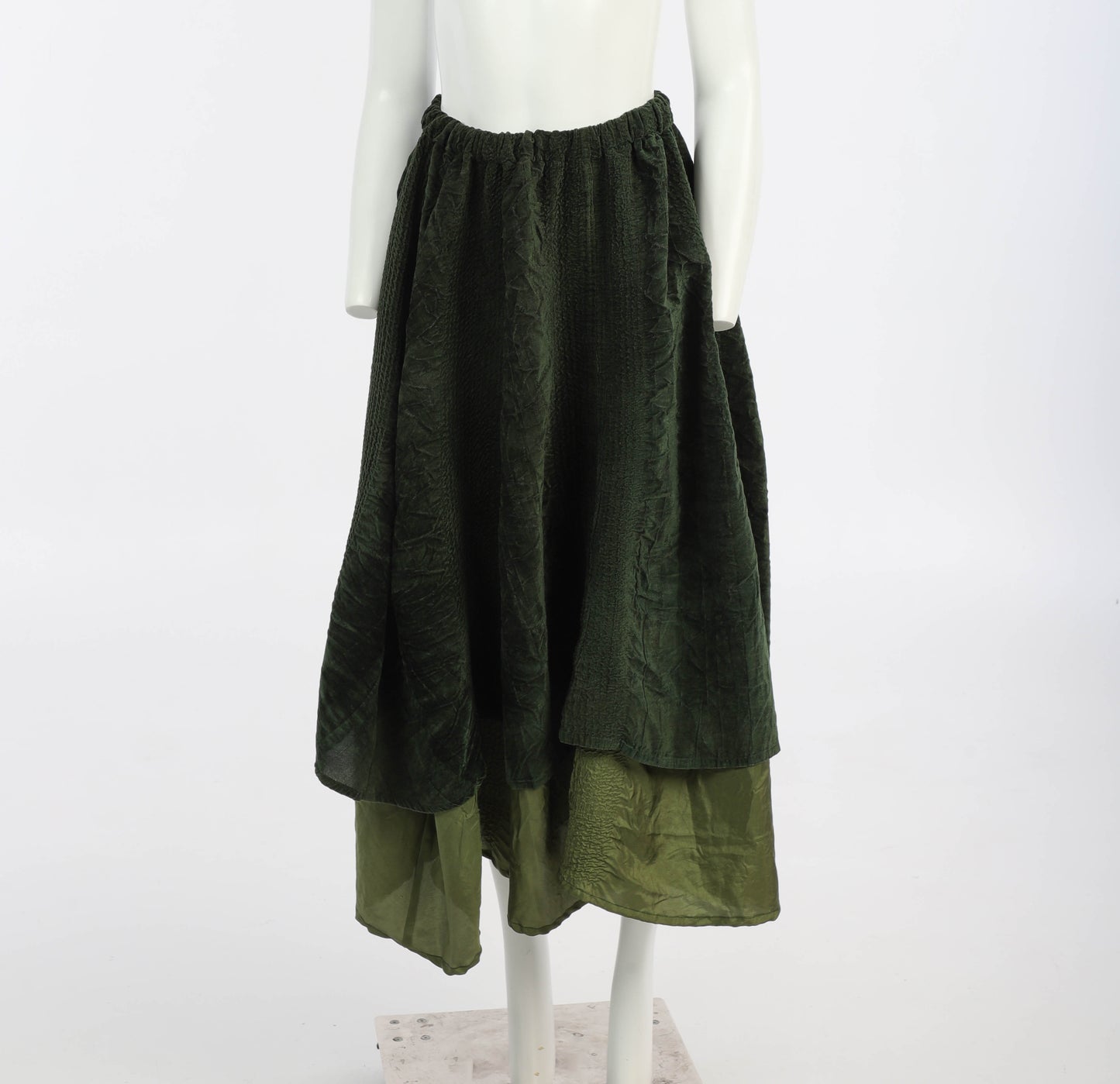 Yoshiki Hishinuma A/W95 Moss Green Double Layered Skirt