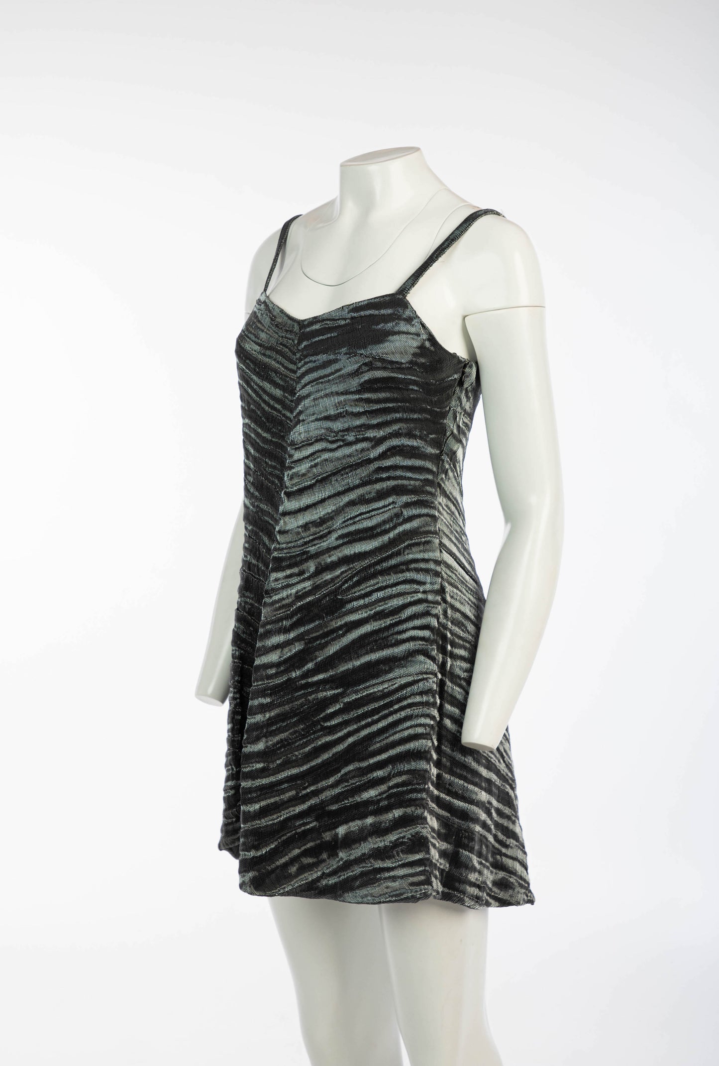 Marina Spadafora A/W 1994 Metallic Voile Dress