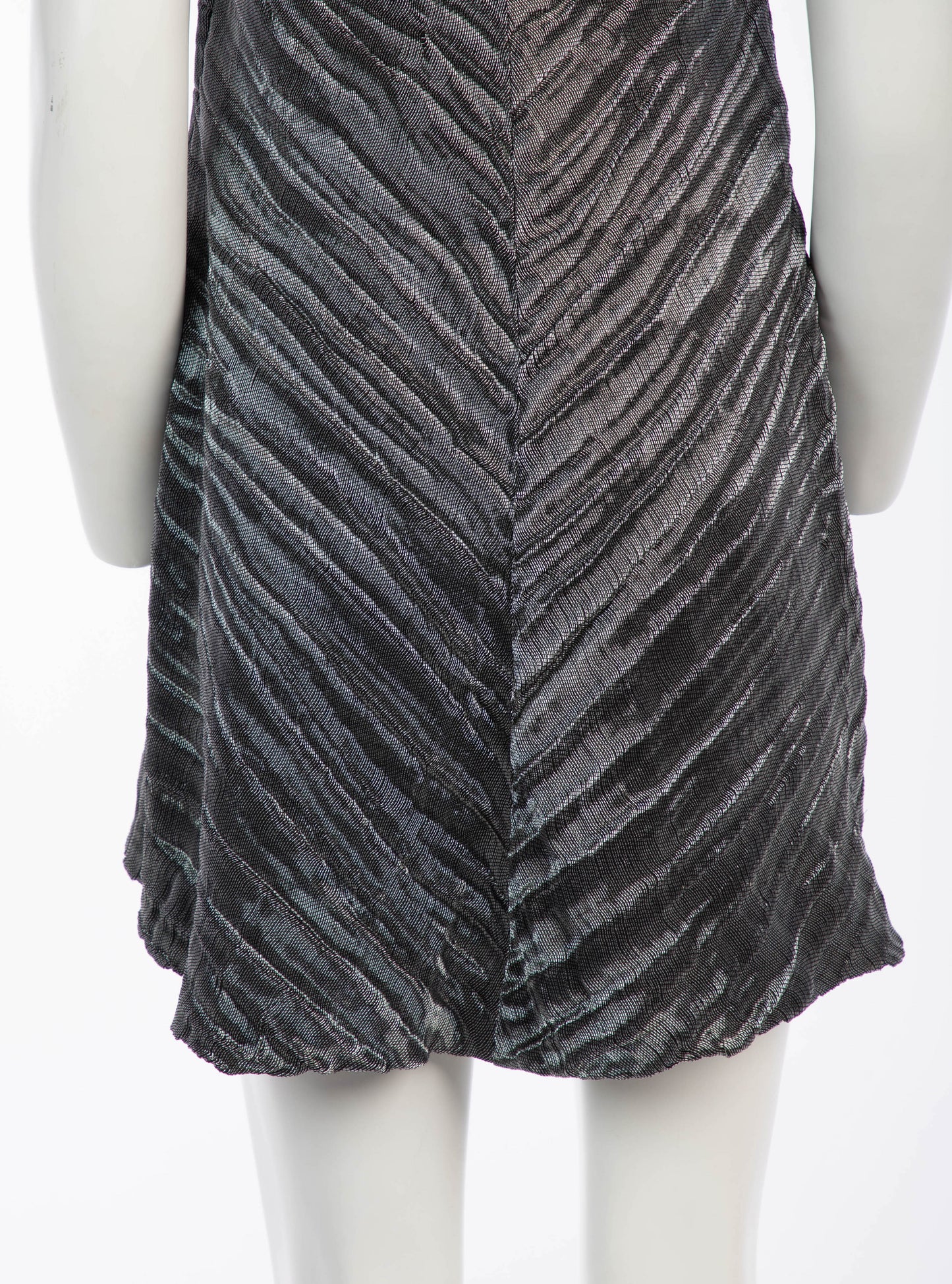 Marina Spadafora A/W 1994 Metallic Voile Dress