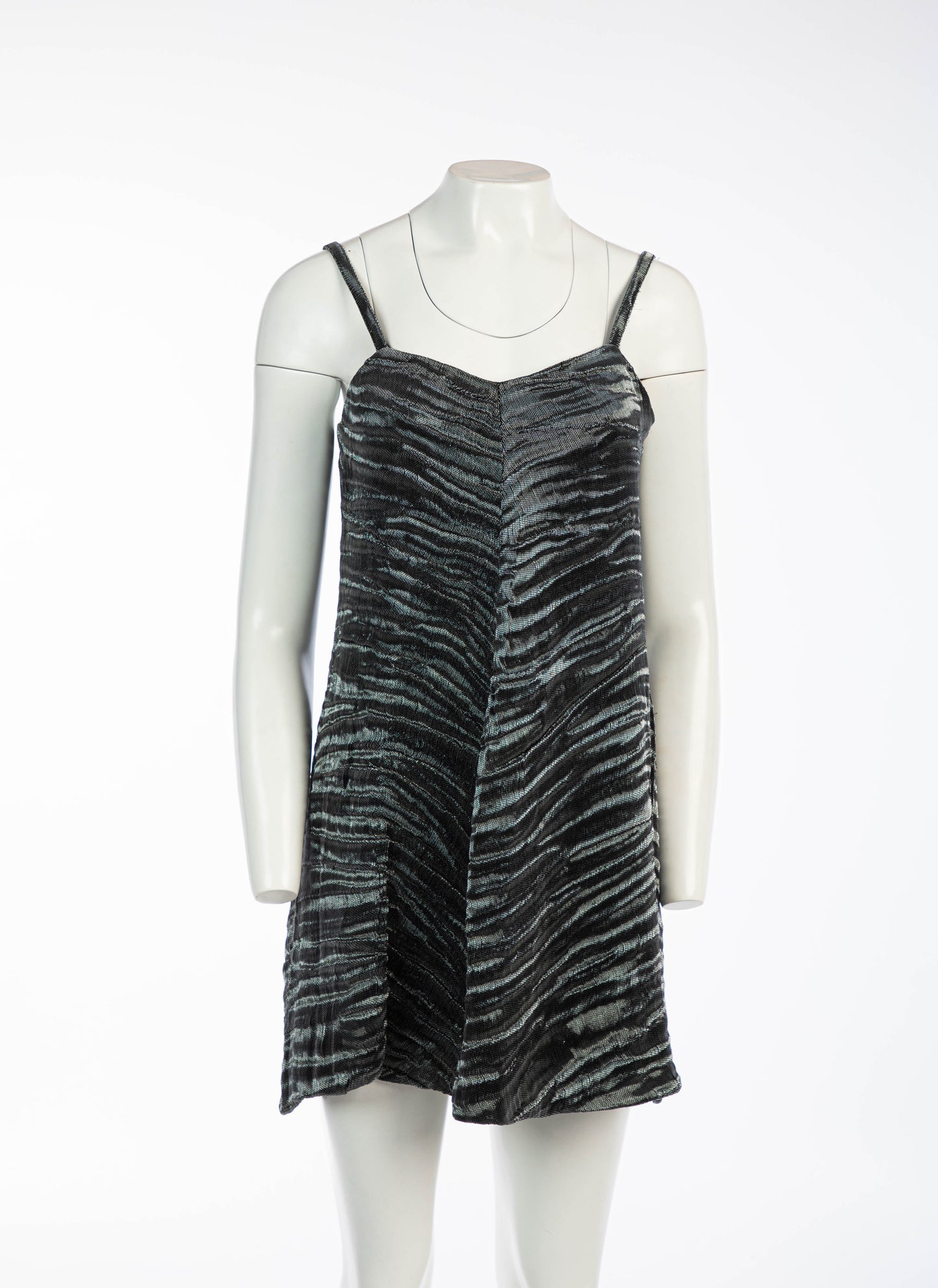 Marina Spadafora A/W 1994 Metallic Voile Dress