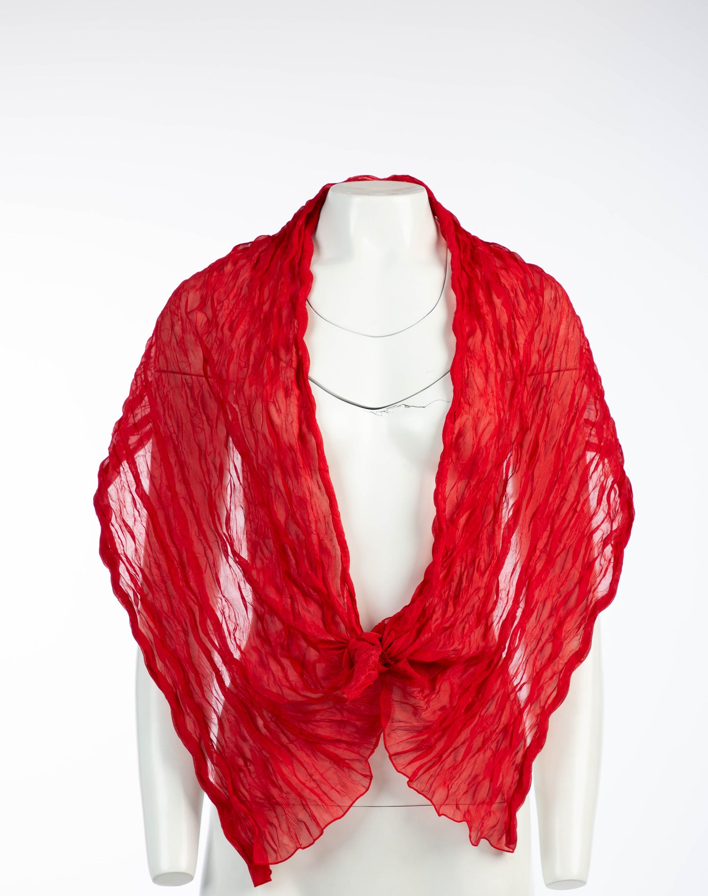 Romeo Gigli Plissé Scarves - green