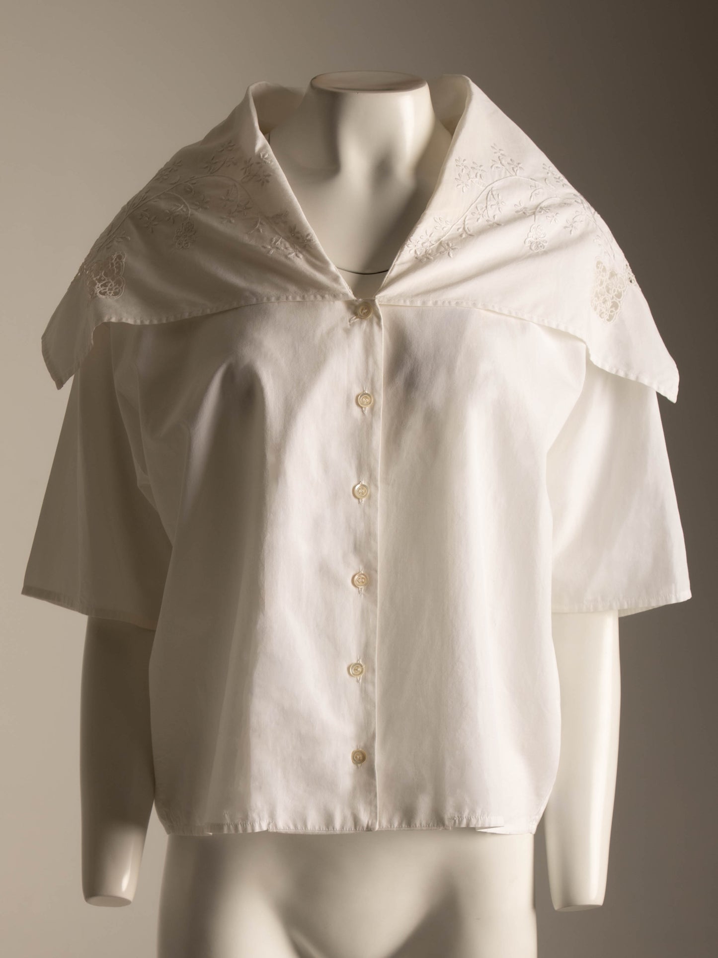 Dolce & Gabbana 1988 White Blouse with Embroidery