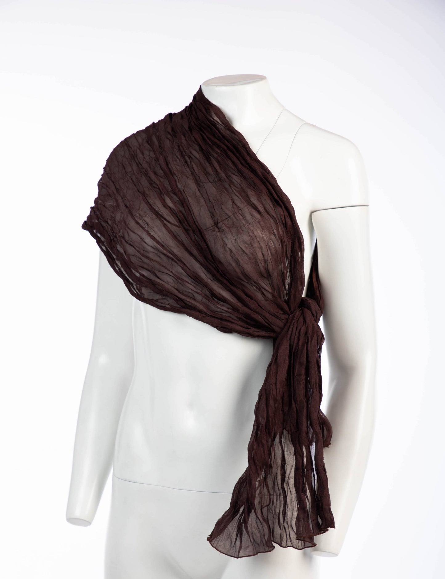 Romeo Gigli Plissé Scarves - green