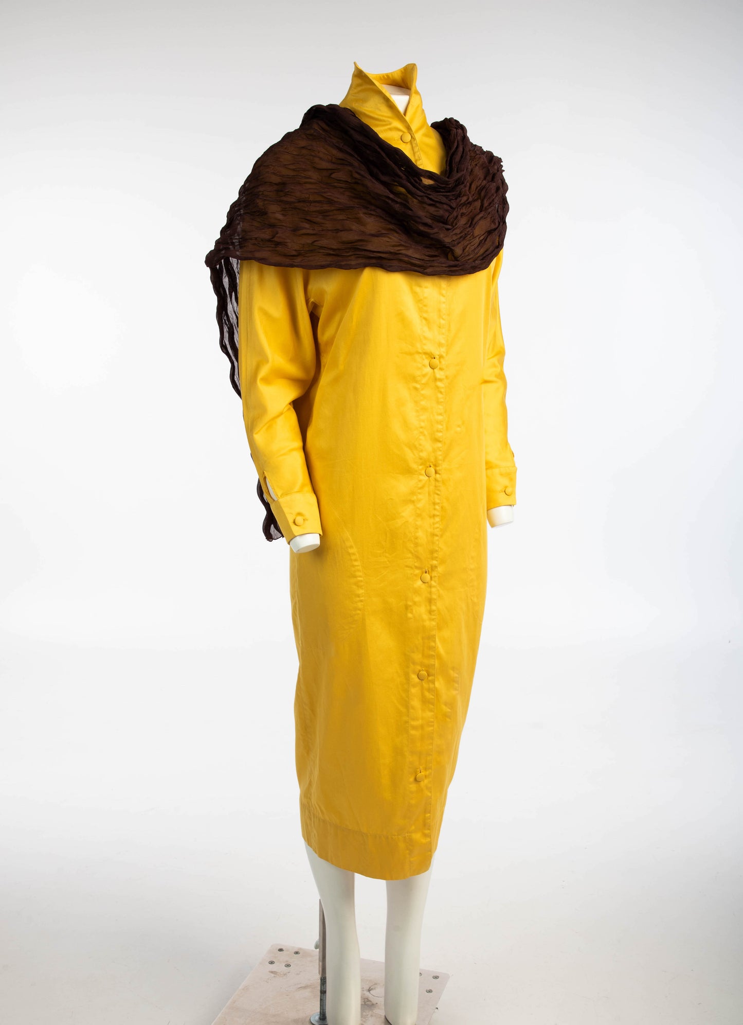 Yellow Cotton Adeline André Lightweight Coat