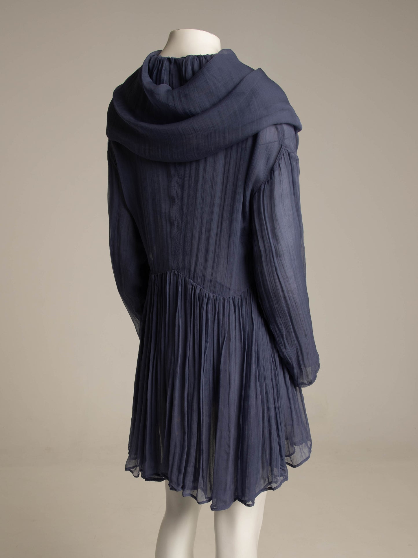 Dolce & Gabbana 1989 Blue Periwinkle Silk Babydoll Dress