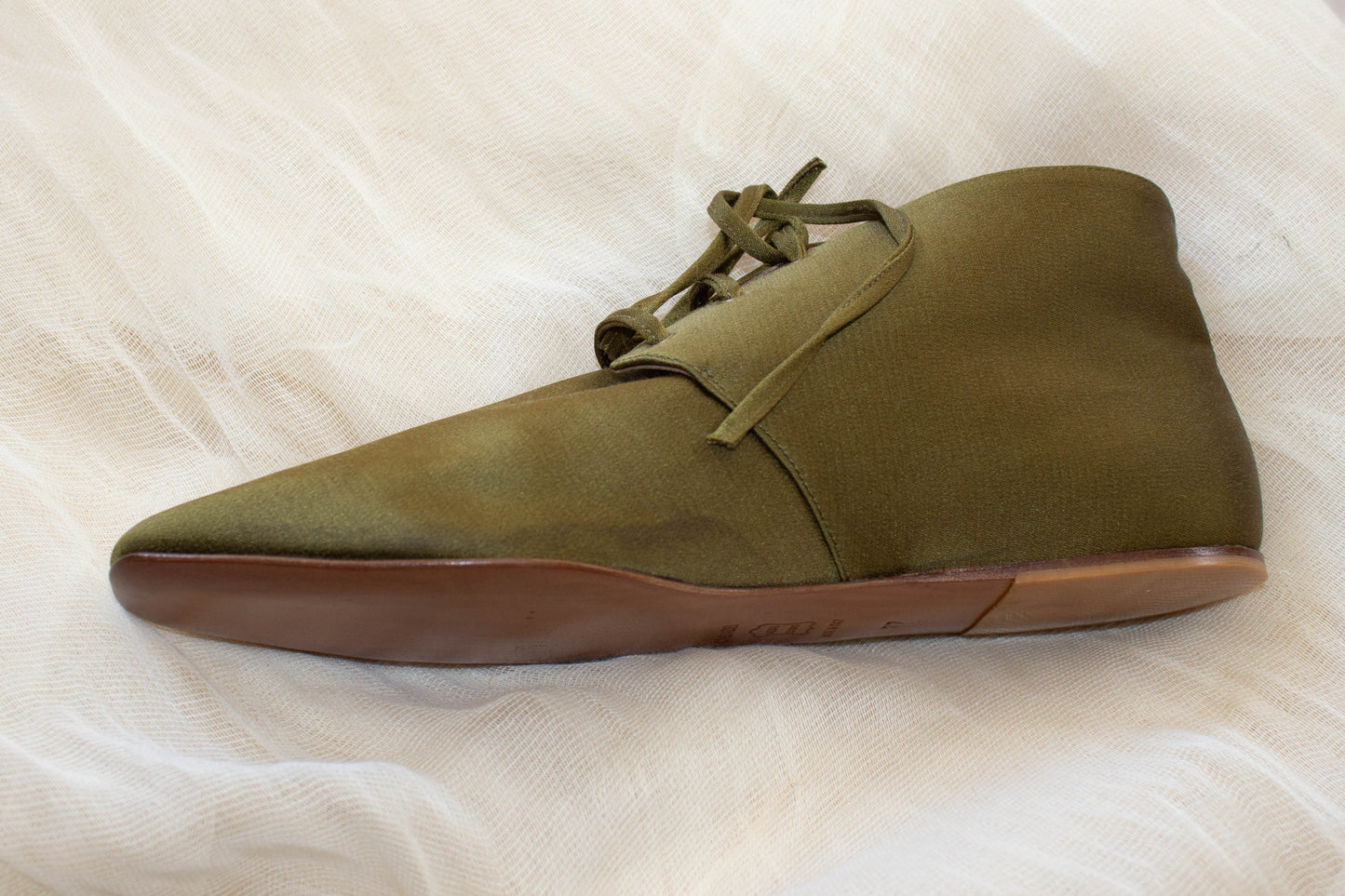 Romeo Gigli Casadei 1990 Golden Green Flats