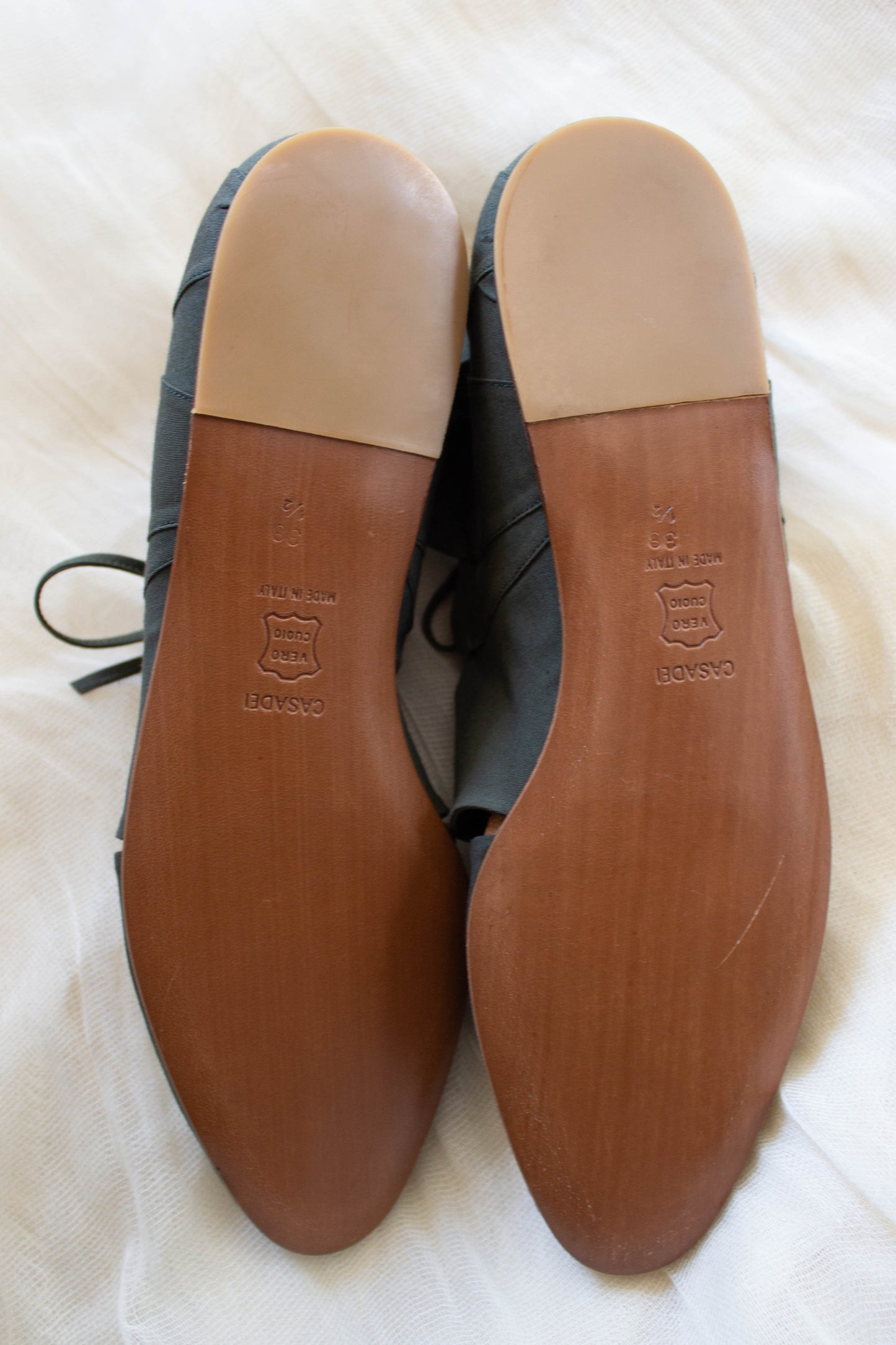 Romeo Gigli Casadei 1990 Green Leaf Shoes