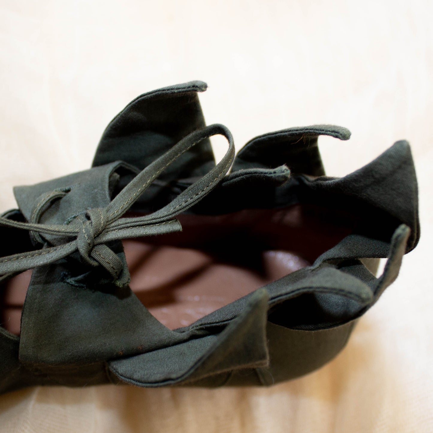 Romeo Gigli Casadei 1990 Green Leaf Shoes