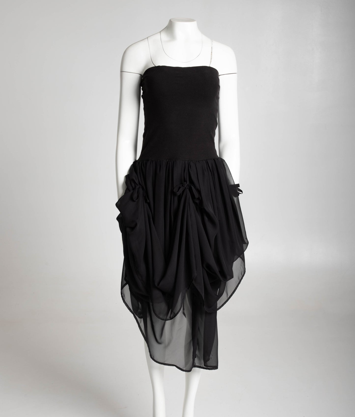 Dolce & Gabbana S/S 1988 Black Baroque Ties Skirt / Dress