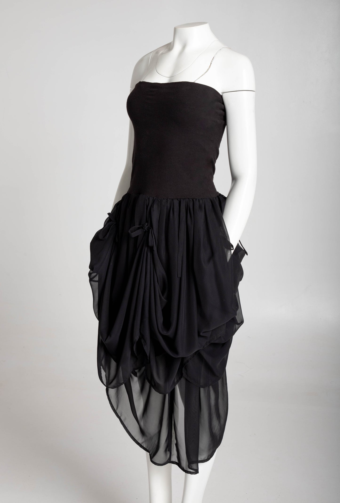 Dolce & Gabbana S/S 1988 Black Baroque Ties Skirt / Dress