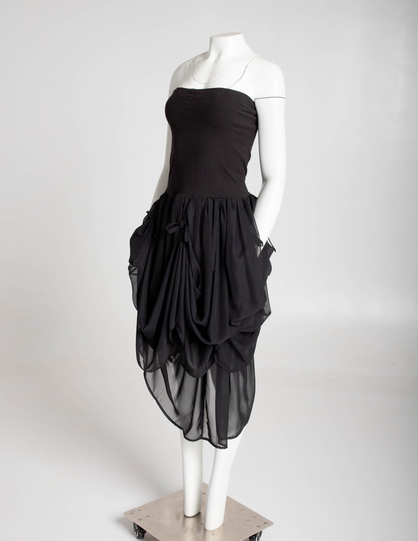 Dolce & Gabbana S/S 1988 Black Baroque Ties Skirt / Dress