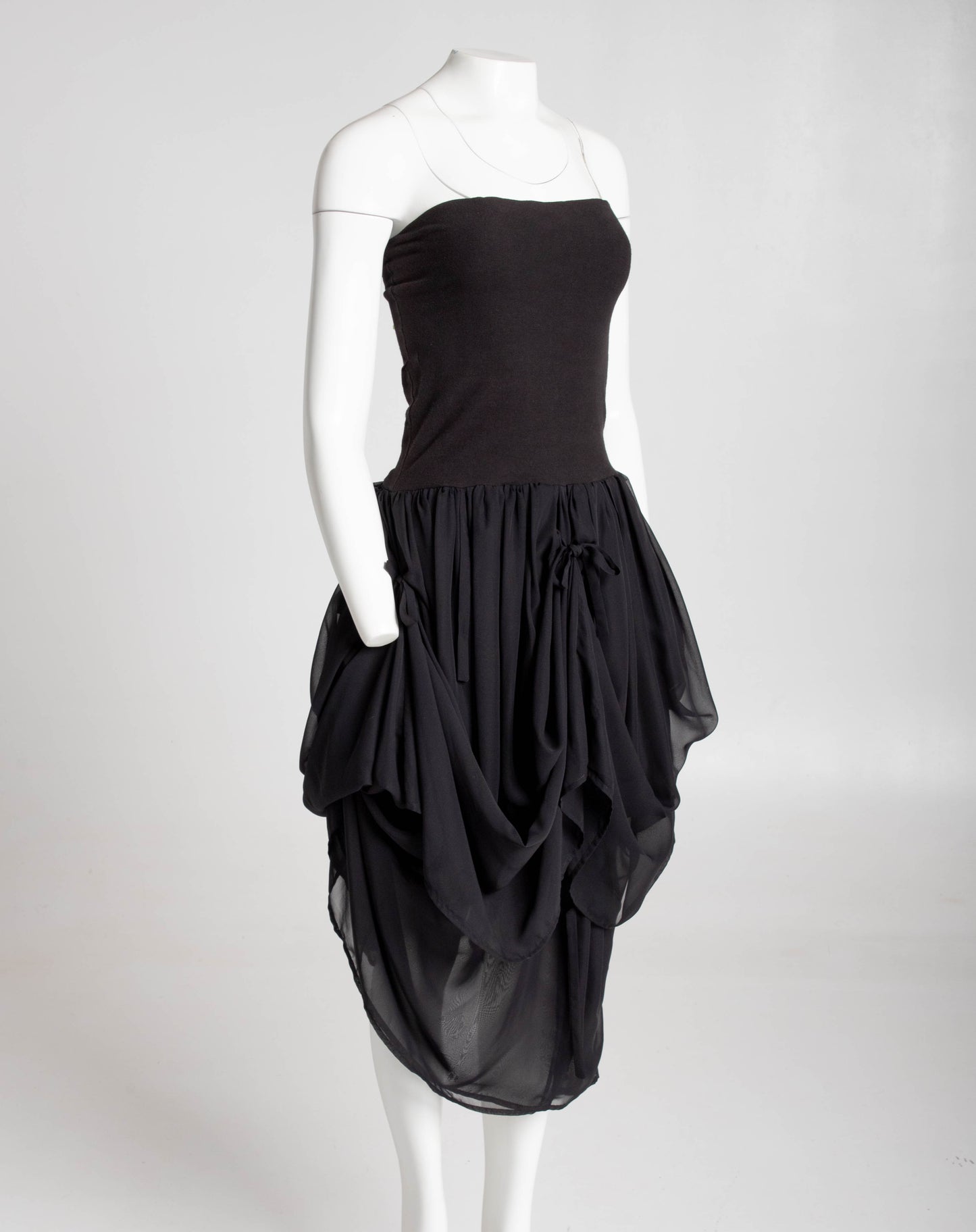 Dolce & Gabbana S/S 1988 Black Baroque Ties Skirt / Dress