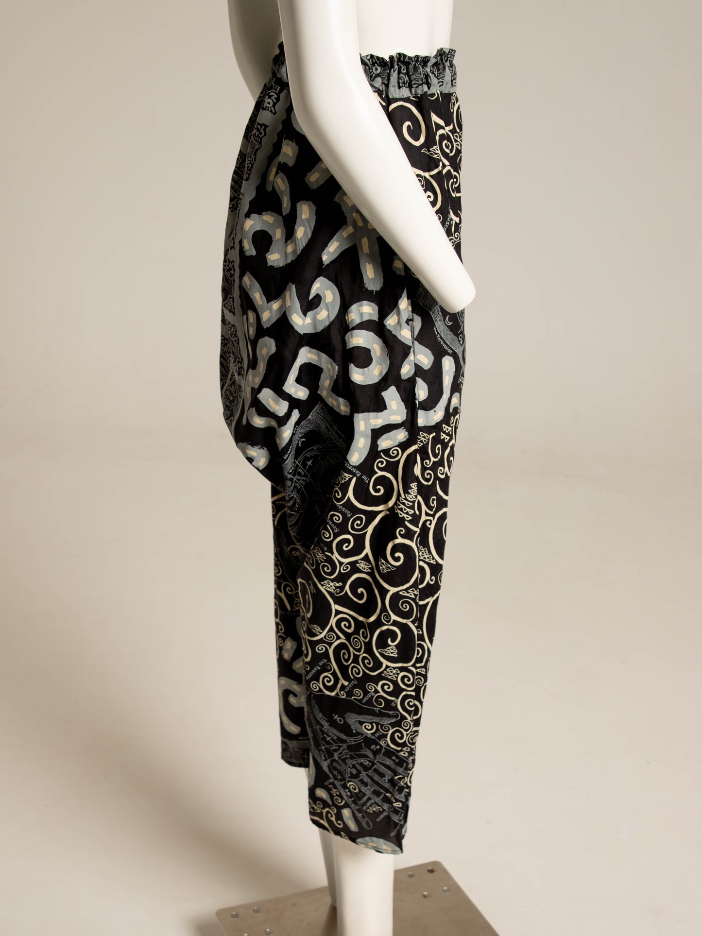 English Eccentrics A/W 1984 Hands Screenprint Silk Trousers
