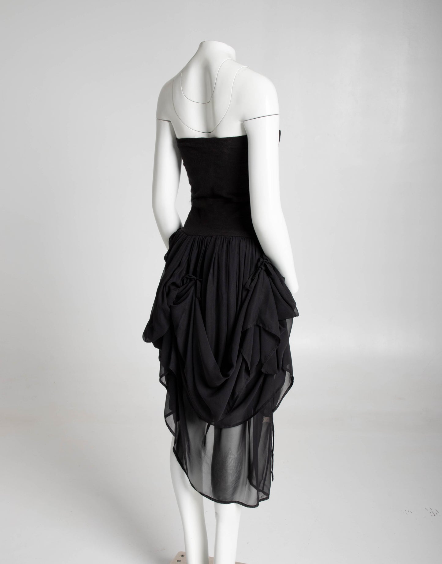 Dolce & Gabbana S/S 1988 Black Baroque Ties Skirt / Dress
