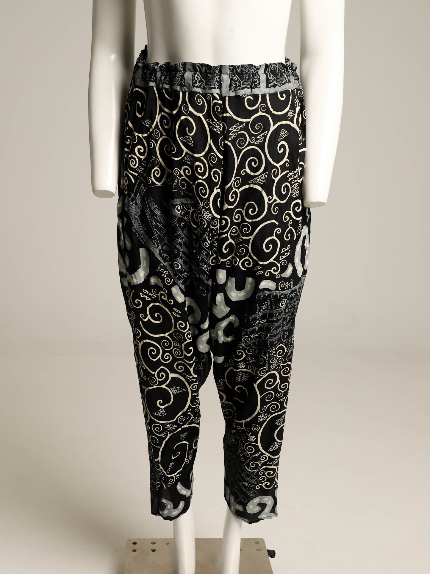 English Eccentrics A/W 1984 Hands Screenprint Silk Trousers