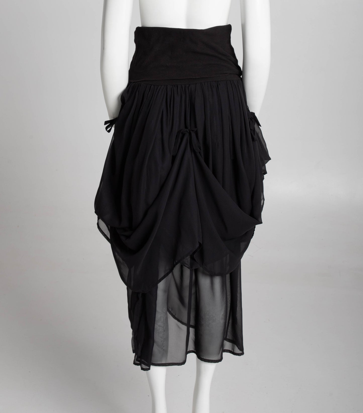 Dolce & Gabbana S/S 1988 Black Baroque Ties Skirt / Dress